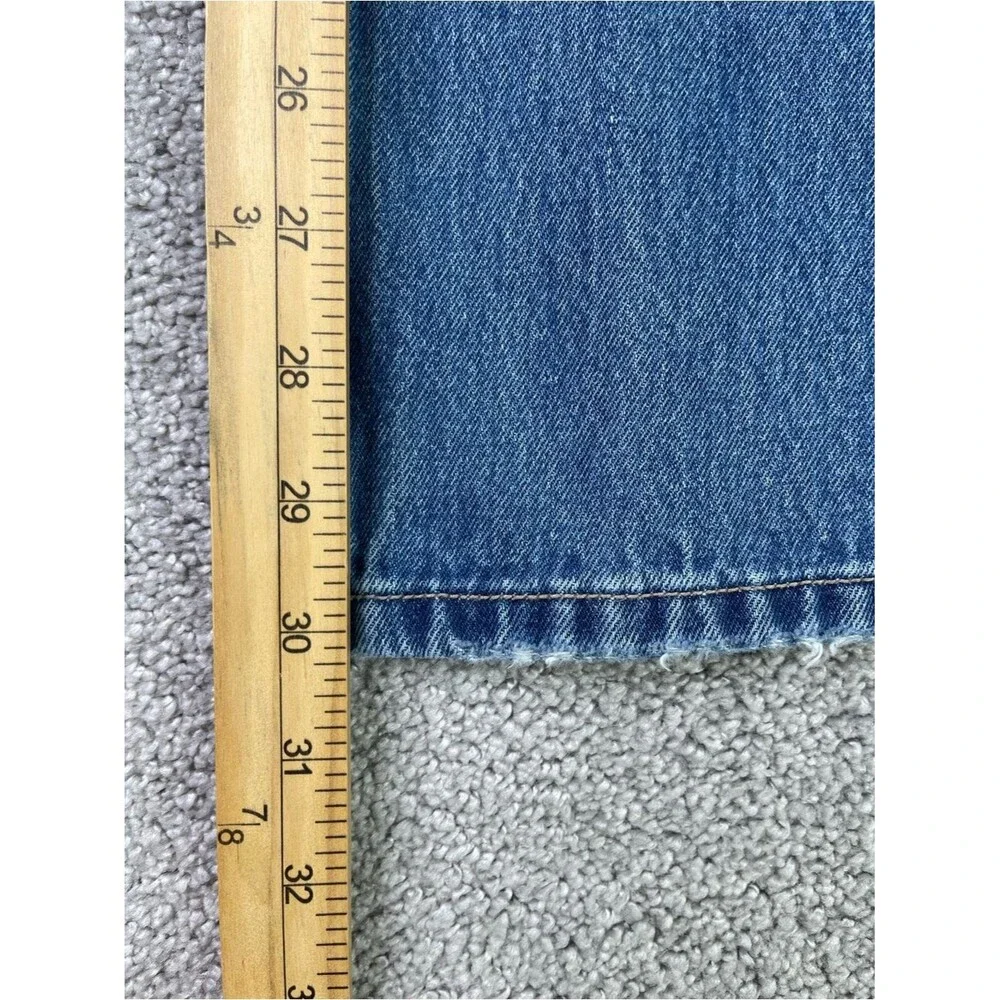Hollister Jeans Women's 23 Blue Baggy Wide Leg Low Rise Medium Wash Denim - Picture 9 of 11